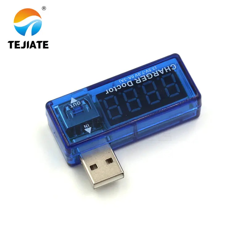 LED Digital Dual USB Port Current Voltage Charging Test Detector Tester Battery Voltmeter Ammeter Charger Doctor Meter Monitor