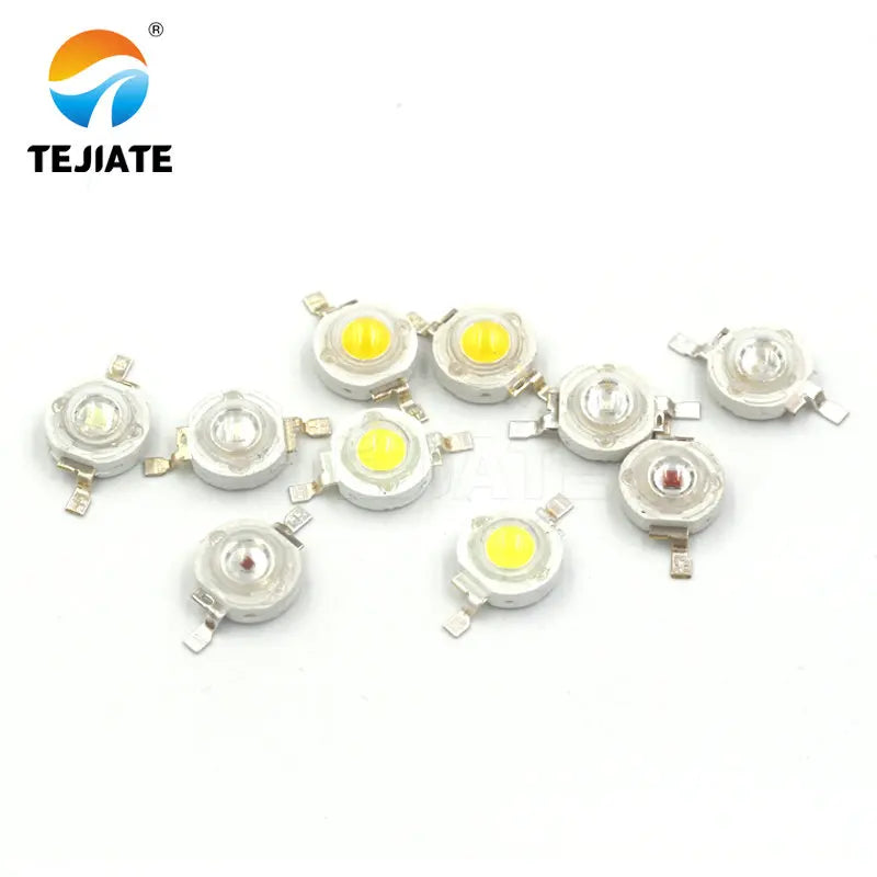 10PCS lot Real CREE 1W 3W High Power LED Lamp Beads 2.2V-3.6V SMD Chip LED Diodes Bulb White / Warm White / Red / Green / Blue