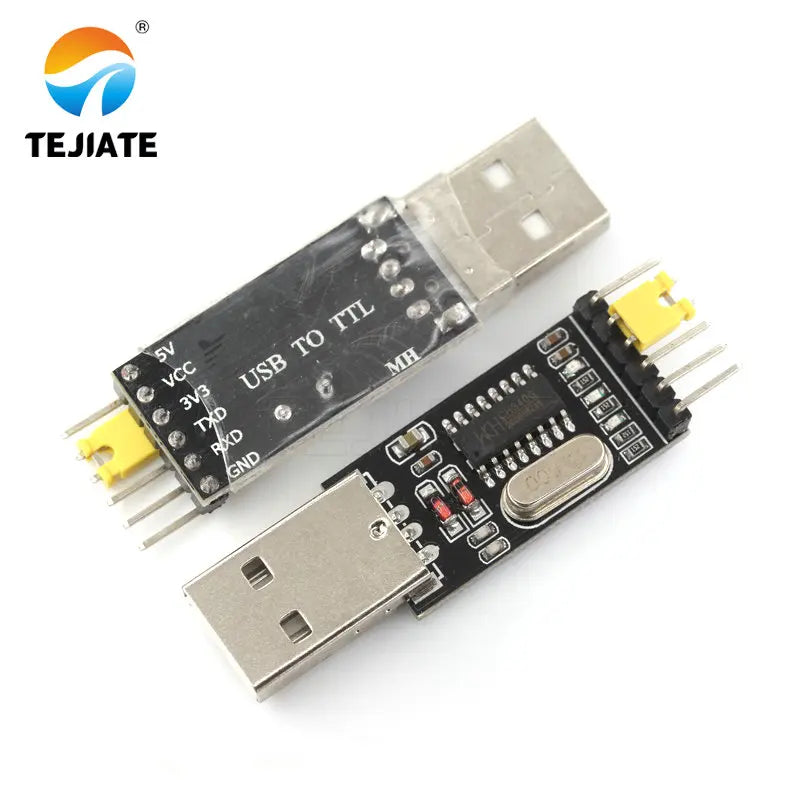 1PCS CH340 module USB to TTL CH340G upgrade download a small wire brush plate microcontroller board USB to serial TEJIATE