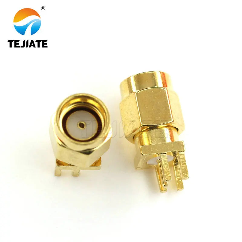 1pcs SMA End Launch Plug Male PCB Mount rf coaxial connector 1.6MM  50 Ohm RF RP-SMA