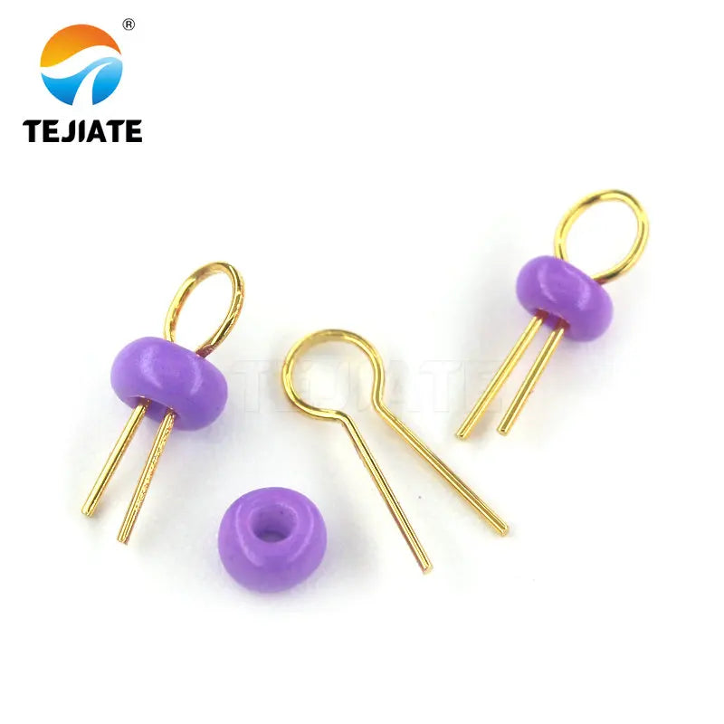 20PCS PCB Board Test Beads Points Gold Plated Ceramic Loop Circuit Test Needle Test Ring White Black Red Blue PCB points