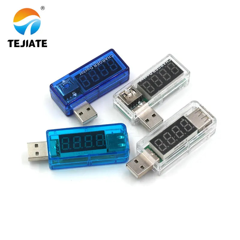 LED Digital Dual USB Port Current Voltage Charging Test Detector Tester Battery Voltmeter Ammeter Charger Doctor Meter Monitor