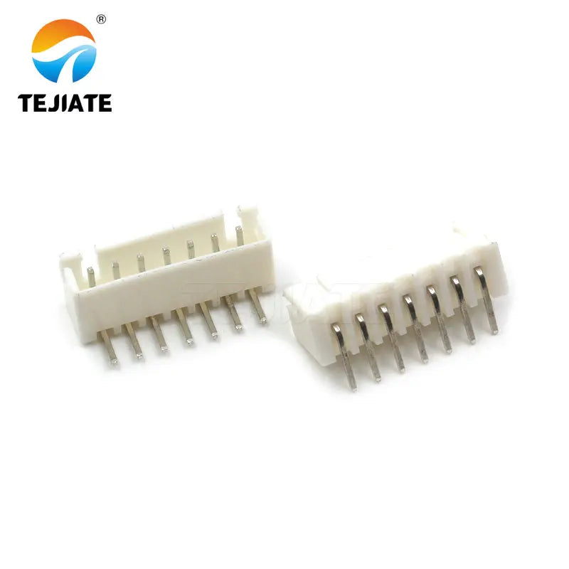 50PCS Bent Pin Holder Connection Terminal XH2.54 2/3/4/5/6/7/8/9/10/12P 2.54mm Spacing 90° Connector Electronic Adapter White