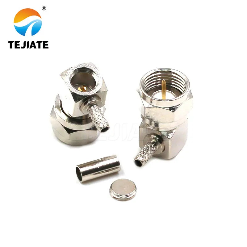 1PCS RF-header Cable Connector F-JK Male/Female Header 1.5-3 Shielded-wire TV Adapter Unit British-standard