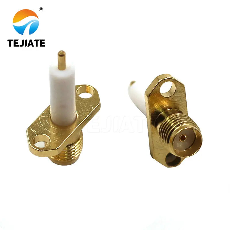 1PCS SMA KF-JFD-KFD 2/4 Hole Flange Square Connector Rhombic Female Base Adapter Waterproof Ring