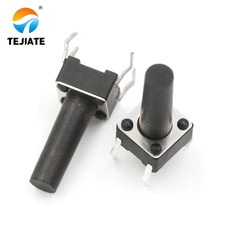 100PCS DIP Microswitch Tact Switch Press-button Switch Vertical Key Switch 6*6*14/15MM 4 Feet