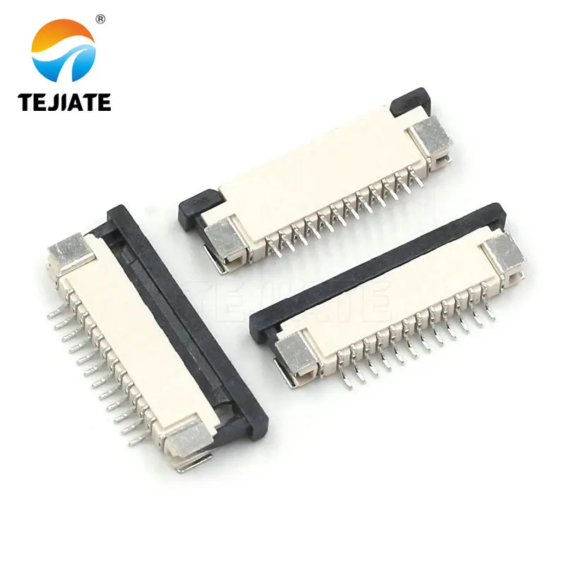 10PCS FFC/FPC Connector Flat Cable Socket 1.0MM Adapter 4/5/6/8/9/10/12/14/15P Down Drawer Type Plug Kit