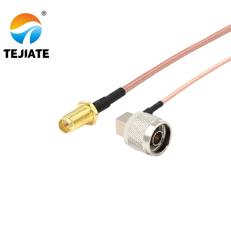 1PCS TEJIATE Adapter Cable N To RPSMA Type N-JW Convert RPSMA-KY 8-90CM 1M 1.5M 2M Length Connector RG316 Wire