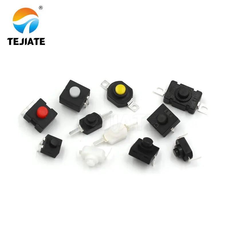 10PCS 20F/28A/808AD/1303A/1602AB/1604B/1802A/-H9.5 Key-switch 1208YD Flashlight Switch Self-lock/Paster/Plug-in Type Power Unit