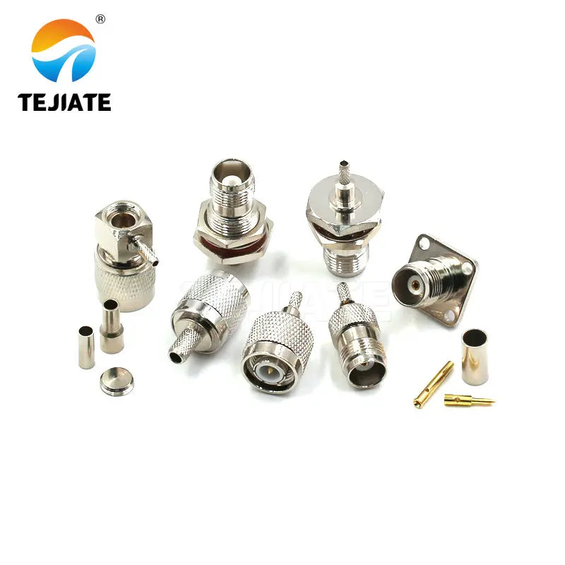 1PCS RF Connector TNC-J/KY/JW/KF TNC Male Header GPS Antenna Adapter Big 6 Corners Female Header Match For RG58/142/316