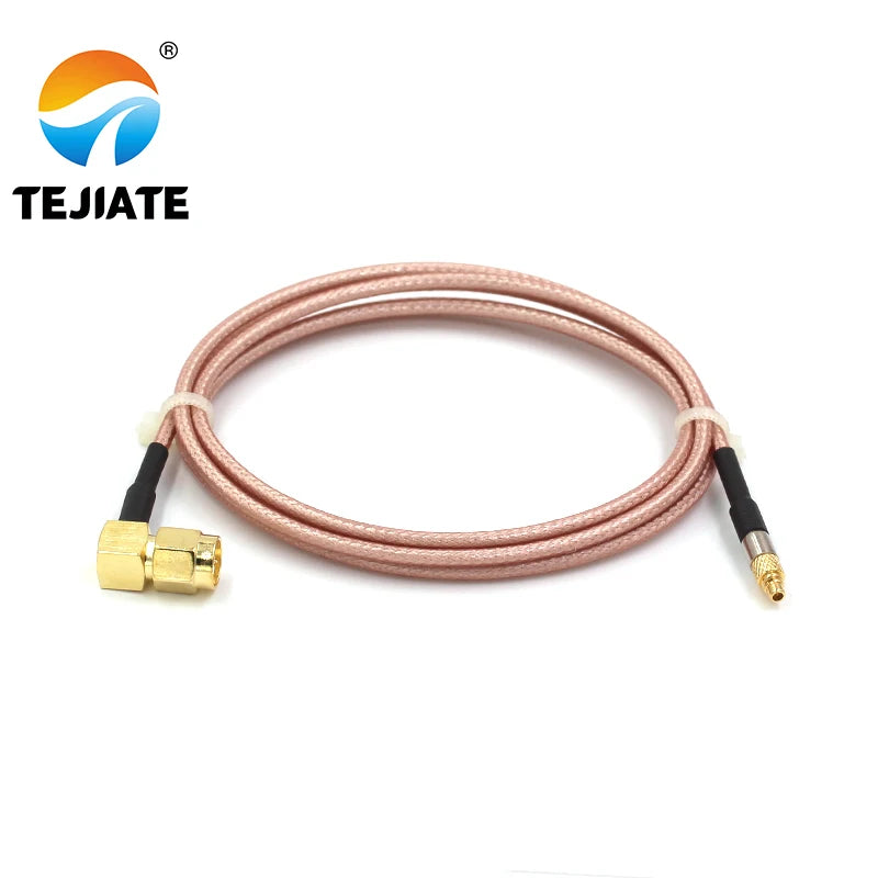 1PCS TEJIATE Adapter Cable MMCX To SMA MMCX-J Convert SMA-JW 8-90CM 1M 1.5M 2M Length Connector RG316 Wire
