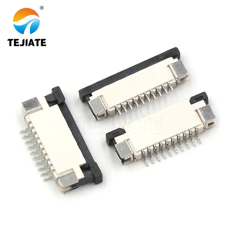 10PCS FFC/FPC Connector Flat Cable Socket 1.0MM Adapter 4/5/6/8/9/10/12/14/15P Up Drawer Type Plug Kit