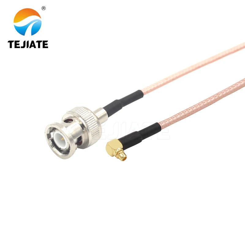 1PCS TEJIATE Adapter Cable MMCX To BNC Type MMCXJW Convert BNCJ 8-90CM 1M 1.5M 2M Length Connector RG316 Wire