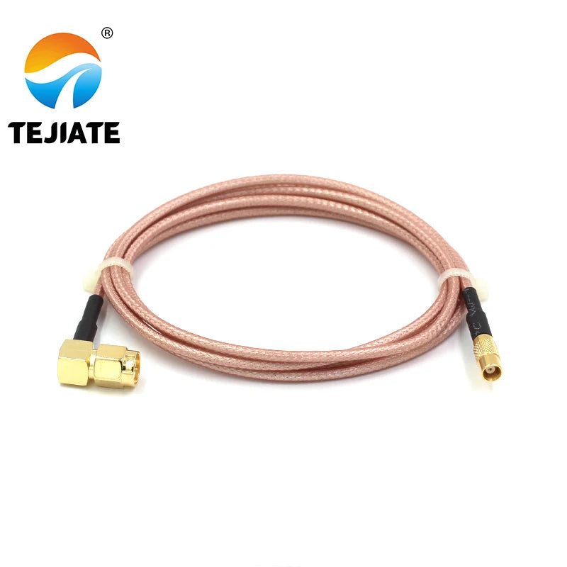 1PCS TEJIATE Adapter Cable MCX To SMA MCX-K Convert SMA-JW 8-90CM 1M 1.5M 2M Length Connector RG316 Wire