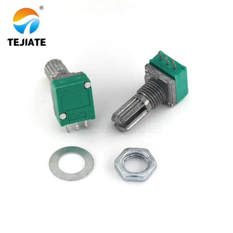 5pcs RK097N  50K  with a switch audio 3pin shaft 15mm amplifier sealing potentiometer