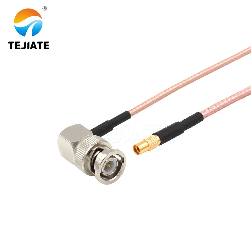 1PCS TEJIATE Adapter Cable BNC To MMCX Type BNCJW Convert MMCXK 8-90CM 1M 1.5M 2M Length Connector RG316 Wire