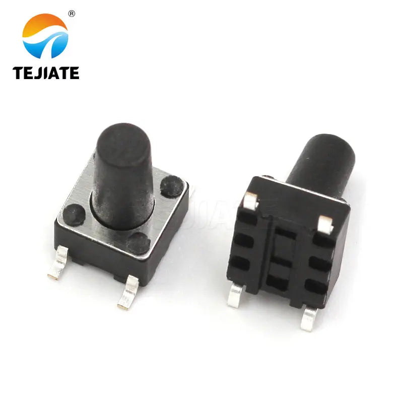 100PCS Patch DIP Microswitch Tact Switch Press Button Switch Key Switch 6*6*4.3/4.5/5/6/7/8/9/10/11/12/13/14MM 4 legs
