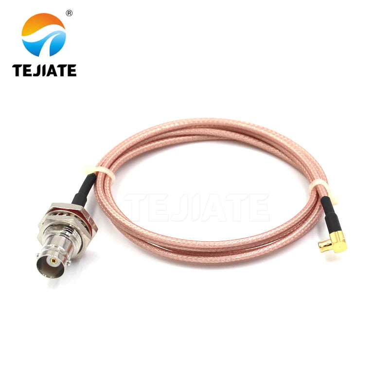 1PCS TEJIATE Adapter Cable BNC To MCX Type BNCK Convert MCXJW 8-90CM 1M 1.5M 2M Length Connector RG316 Wire