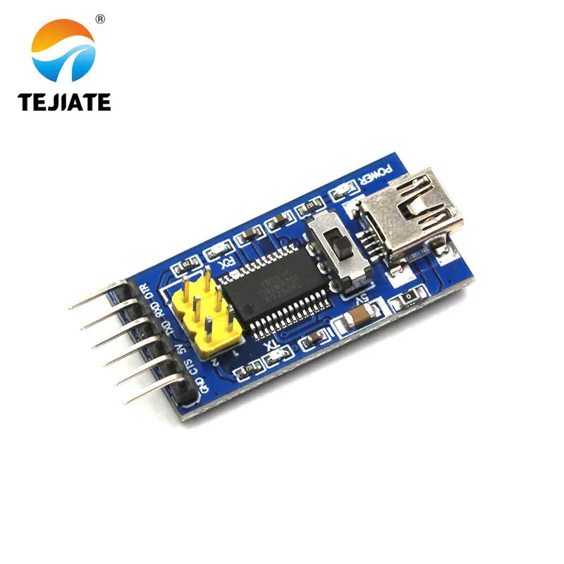 1PCS FT232 Reflesh Module FTDI BASIC Program Downloader Unit USB To TTL FT232RL Supports 3.3V 5V With ISP Yellow Pin