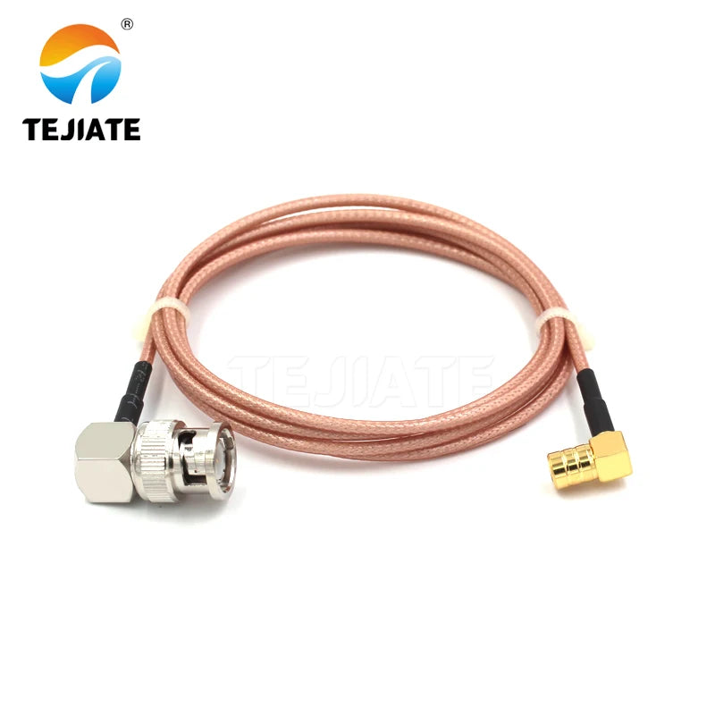 1PCS TEJIATE Adapter Cable BNC To SMB Type BNCJW Convert SMBKW 8-90CM 1M 1.5M 2M Length Connector RG316 Wire