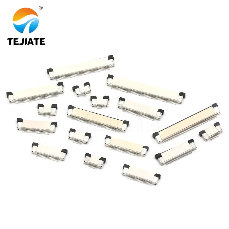 10PCS FFC/FPC Connector Flat Cable Socket 0.5MM Adapter 20/22/24/26/28/30/32/34/40/45/50/54/60P Up Drawer Type Plug Kit