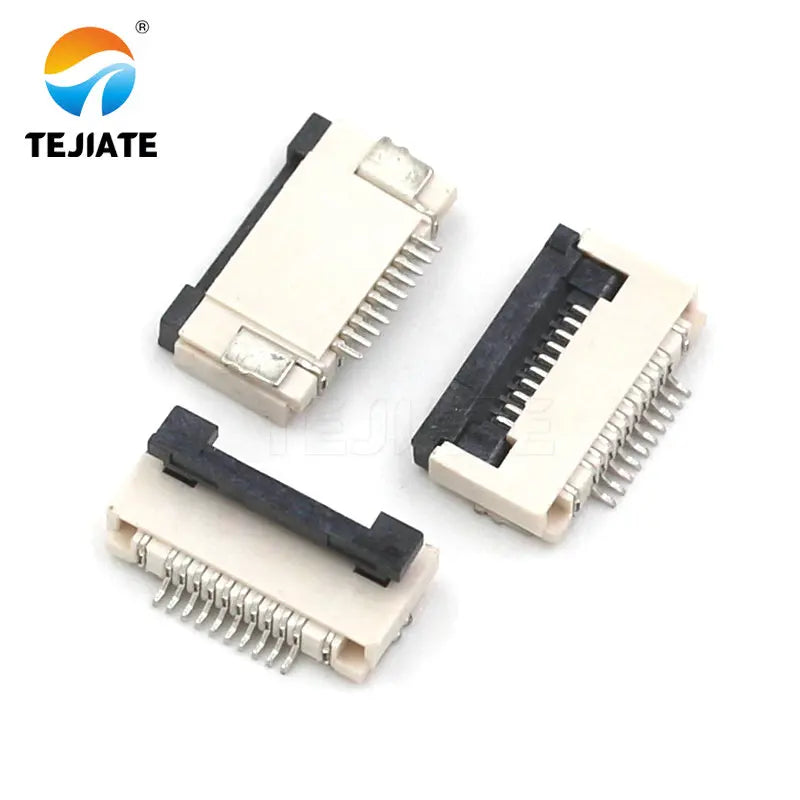 10PCS FFC/FPC Connector Flat Cable Socket 0.5MM Adapter 4/5/6/8/9/10/12/14/16/18/20/22P Down Flip Type Plug Kit