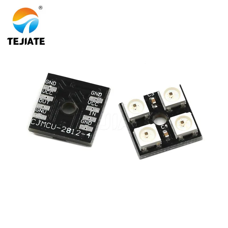 1PCS WS2812B 5050 RGB LED Built In Color Function Drive 1/4/16Bit Magic Light Development Board Module Lattice Modular Kit