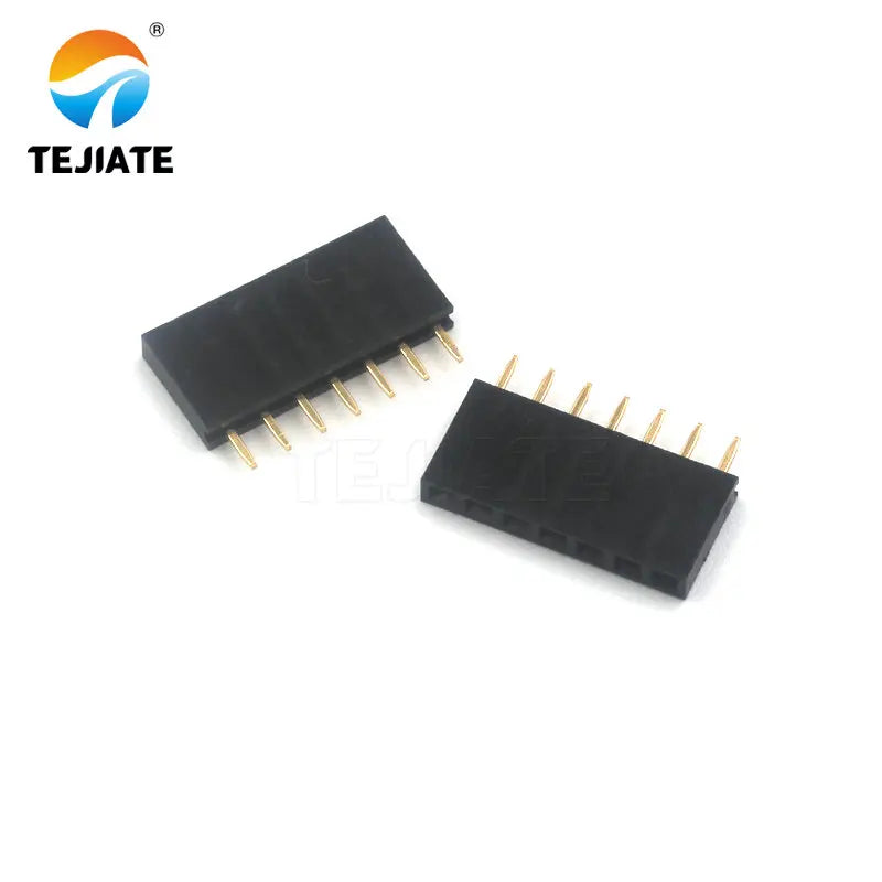 Single Row Female Header Row Female Base Pin Socket 1*2/3/4/5/6/7/8/10/12/16/20/40P Spacing 2.54MM Straight/Bent Pin