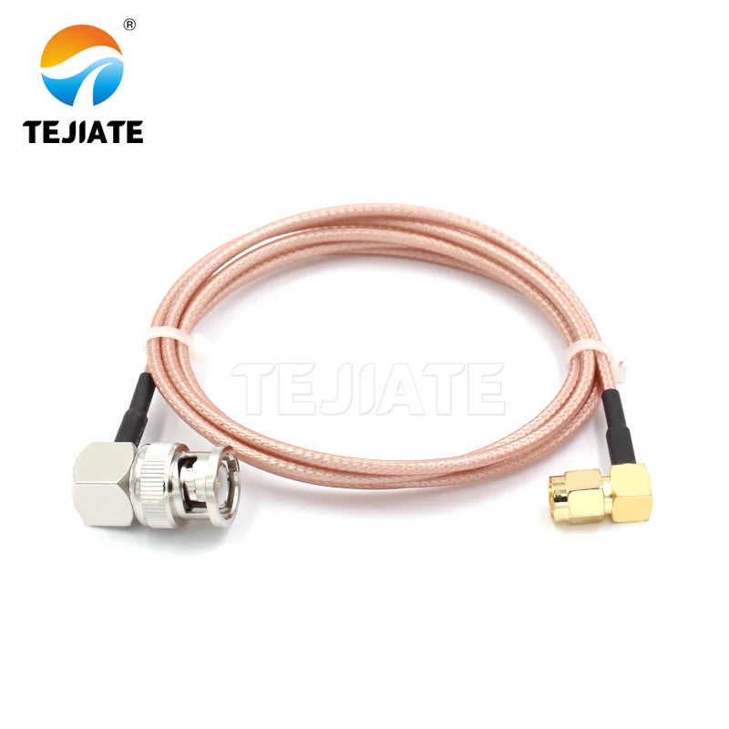1PCS TEJIATE Adapter Cable BNC To SMA Type BNC-JW Convert SMA-JW 8-90CM 1M 1.5M 2M Length Connector RG316 Wire