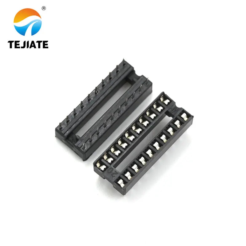 10PCS IC Sockets DIP6 DIP8 DIP14 DIP16 DIP18 DIP20 DIP28 DIP40 pins Connector DIP Socket 6 8 14 16 18 20 24 28 40 pin