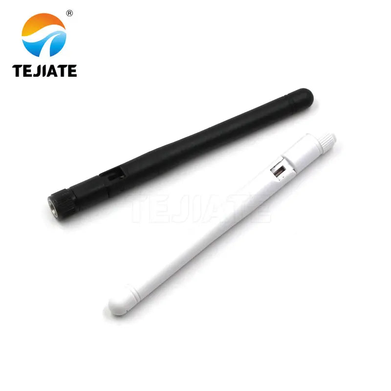 1PCS 2.4G Bendable Antenna SMA Inner Pin 11CM White/black