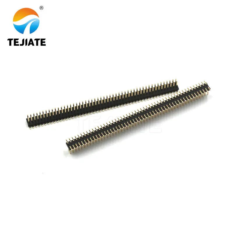 2PCS 2x50P 1.27MM Double Row Straight Pin/Bent Pin Patch Gold Plated Row Female Header Straight Insert