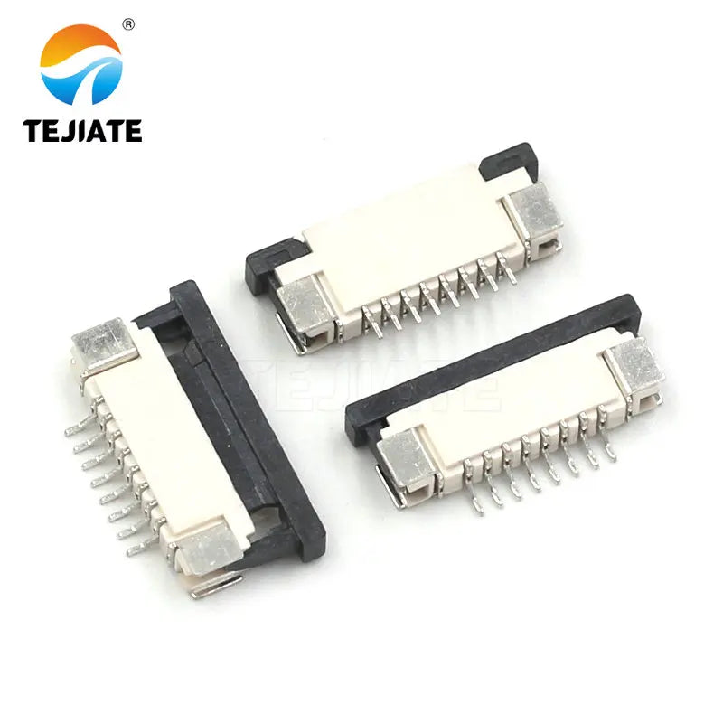 10PCS FFC/FPC Connector Flat Cable Socket 1.0MM Adapter 4/5/6/8/9/10/12/14/15P Down Drawer Type Plug Kit