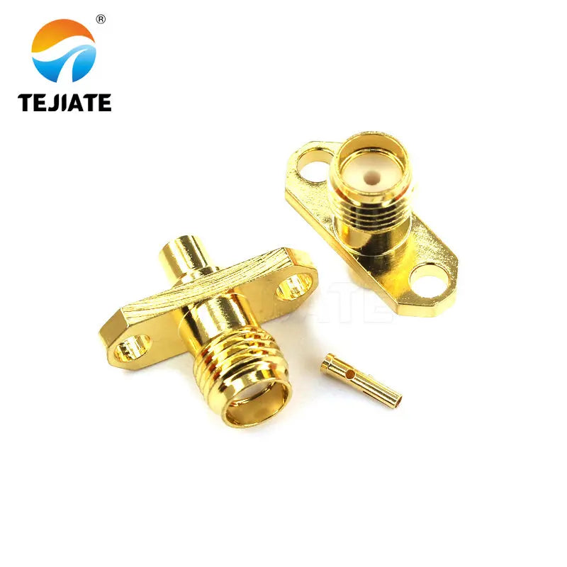 1PCS SMA RPSMA-JB-KB-KFB Connector Straight/Bent Header  Half Flexible Steel Welding Adapter Match For RG405