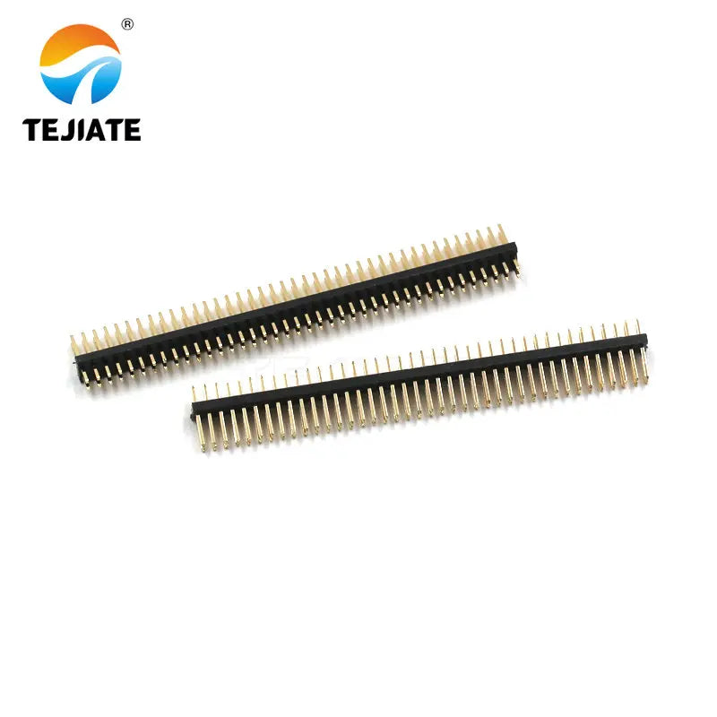 1PCS 2x40P 1.27MM Double Row Straight Pin Gold Plated Row Female Header