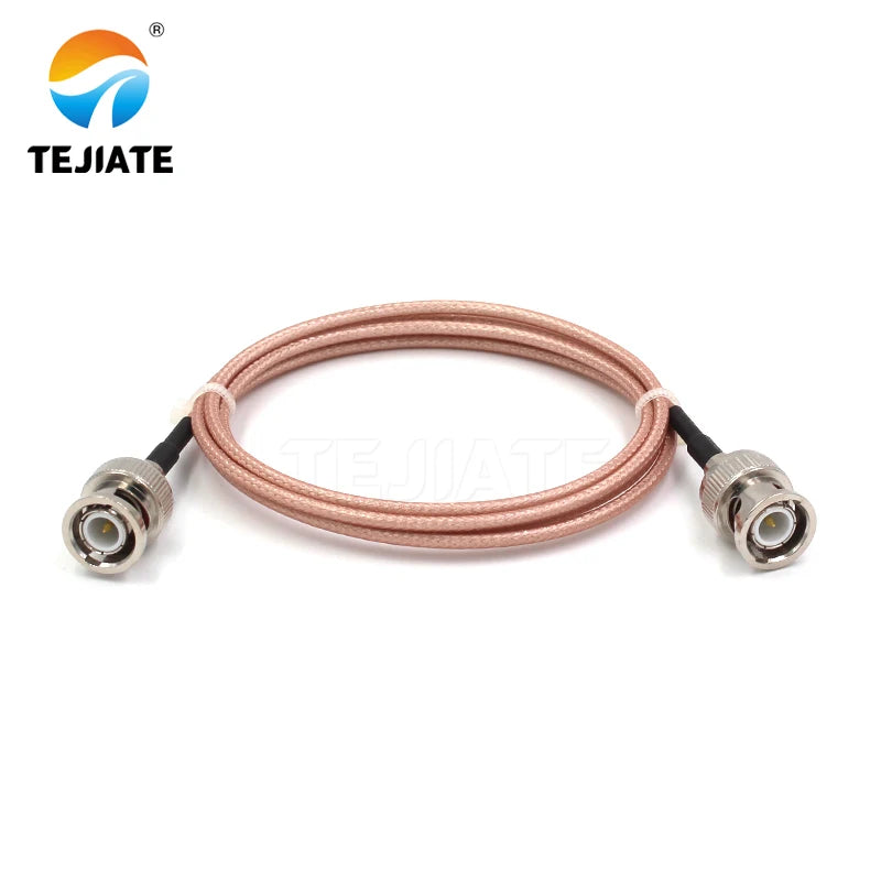 1PCS TEJIATE Adapter Cable BNC To BNC Type BNCJ Convert BNCJ 8-90CM 1M 1.5M 2M Length Connector RG316 Wire