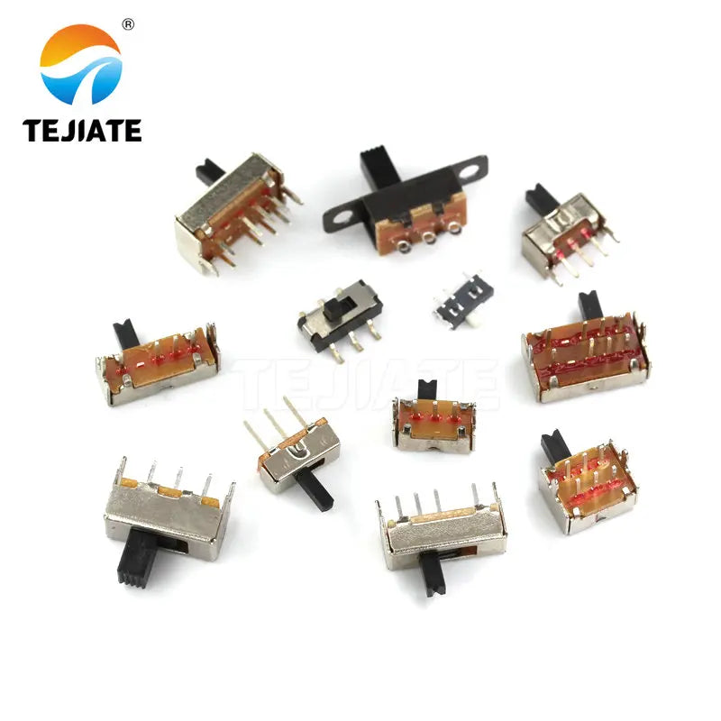 50PCS Toggle Switch MSS/SS/SK/MSK 1/2 Row Direct Insertion Horizontal  Power Microswitch Sliding 2/3gear Position Wave Band Type