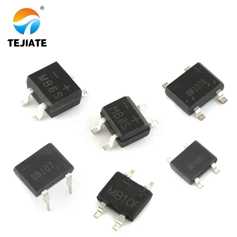 MB6S MB8S MB10F DB107S DB106S Rectifier Bridge Single Phase Bridge Rectifier 0.5A1000V Bridge Reactor SOP4 DIP-4