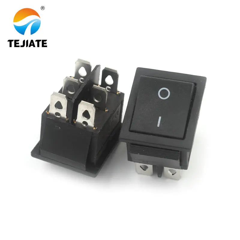 5PCS KCD4 Microswitch Electric Cooker Frying Pan Boat-type Toggle Switch Ship-type Seesaw 4/6 Feet 2/3 Gear Power Button Unit