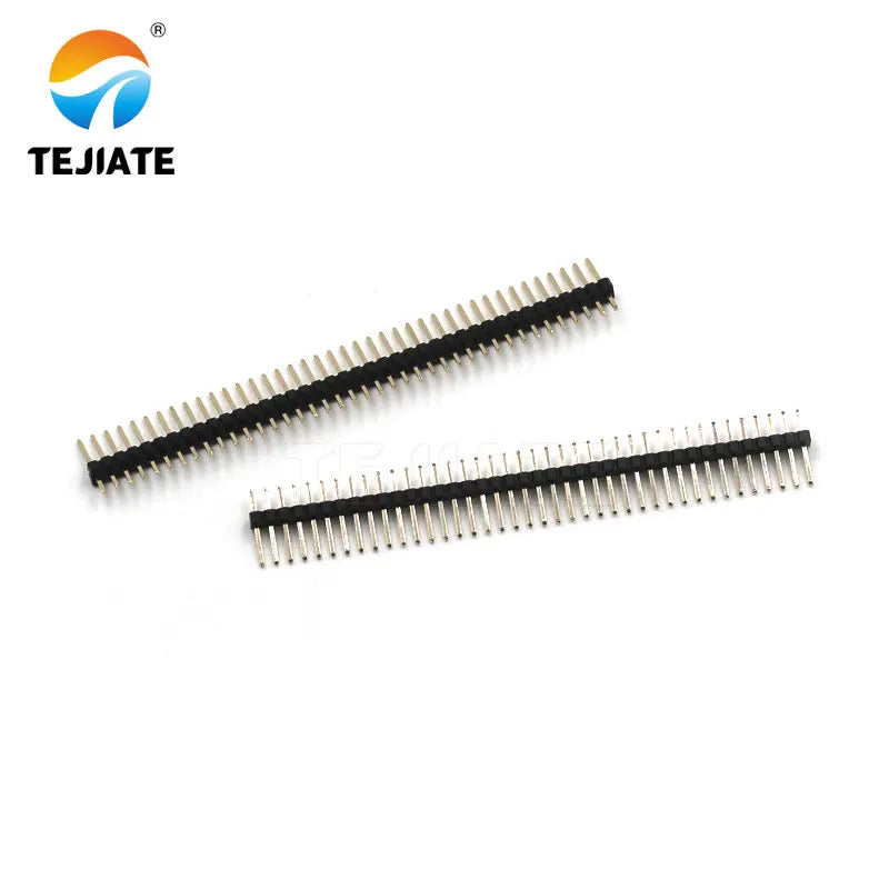 10PCS 1x40P 1.27MM Single Row Straight pin Gold Plated Row Female Header Plastic Height 4.3MM