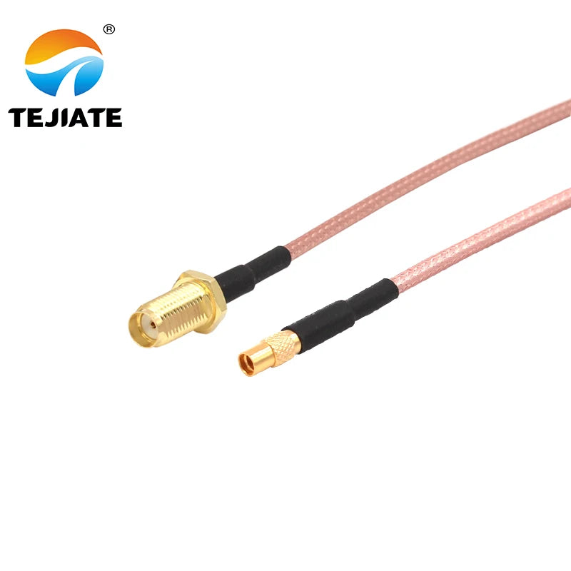 1PCS TEJIATE Adapter Cable MMCX To SMA Type MMCX-K Convert SMA-KY 8-90CM 1M 1.5M 2M Length Connector RG316 Wire