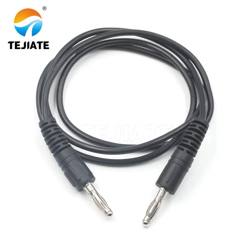 1PCS Double Header Alligator Clip Banana Plug To Alligator Clip With Wire Power Test  Wireway Connecting Line Red/Black
