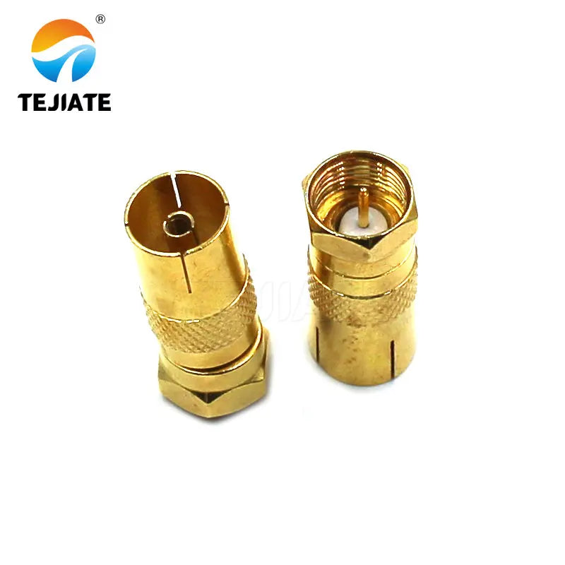 5PCS CATV Adapter F Male/Female Header To F/TV Male/Female Header FJ-FK-TVK-FKW British System RF TV Set Top Box  Connector
