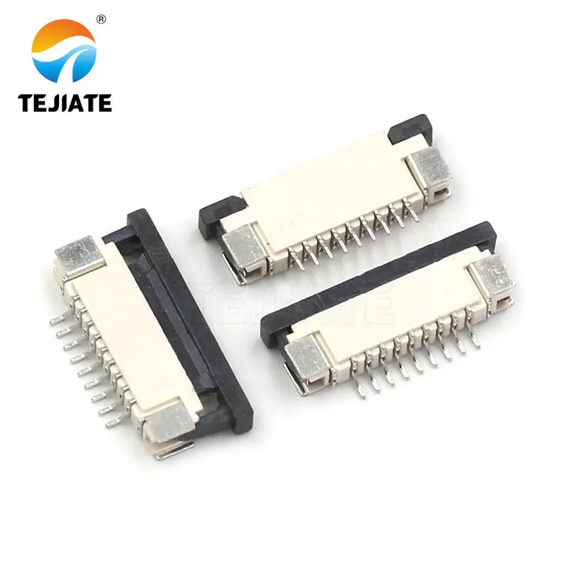 10PCS FFC/FPC Connector Flat Cable Socket 1.0MM Adapter 4/5/6/8/9/10/12/14/15P Down Drawer Type Plug Kit