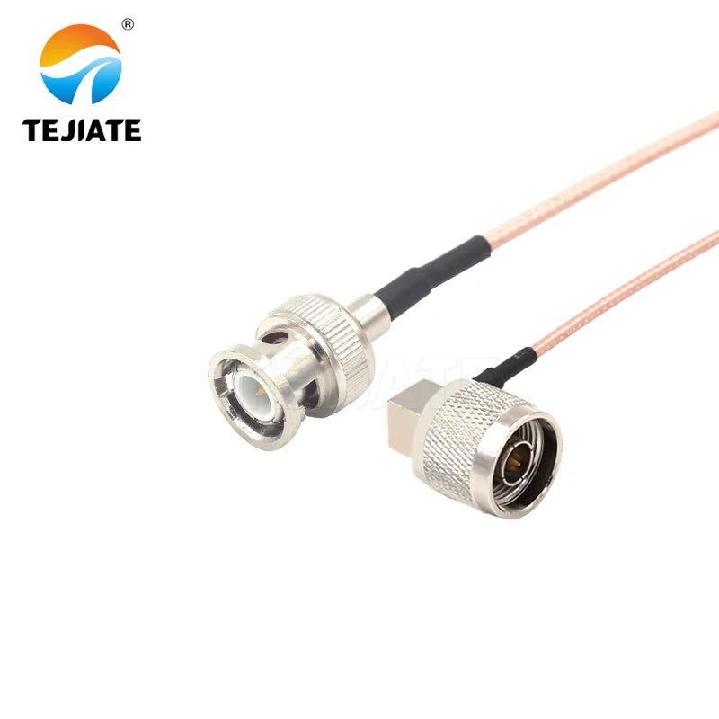 1PCS TEJIATE Adapter Cable N To BNC Type NJW Convert BNCJ 8-90CM 1M 1.5M 2M Length Connector RG316 Wire