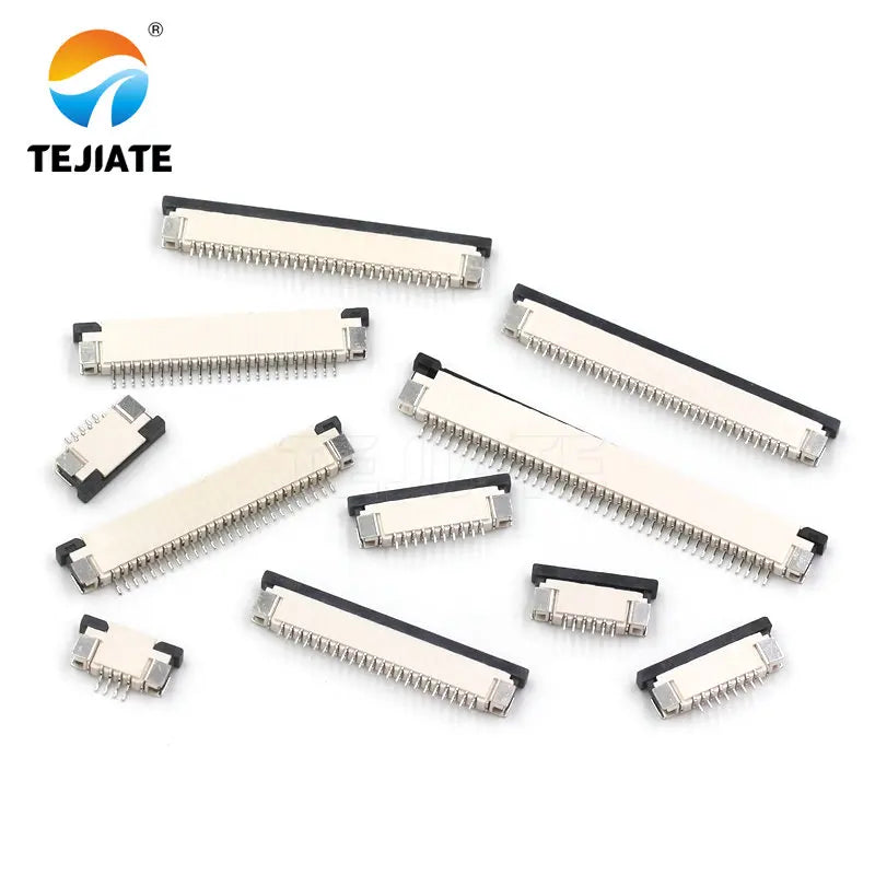 10PCS FFC/FPC Connector Flat Cable Socket 1.0MM Adapter 4/5/6/8/9/10/12/14/15P Up Drawer Type Plug Kit