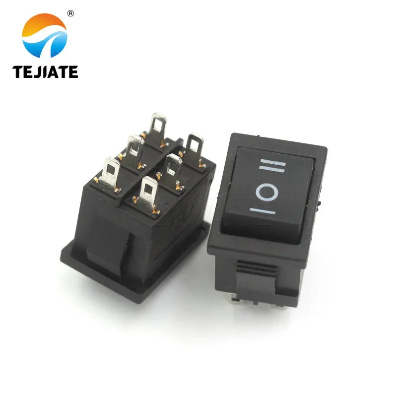 10PCS Boat-type Switch KCD1-1 Water Dispenser Ship Shaped Rocker Power Button Toggle Microswitch 6 Feet 2/3 Gear