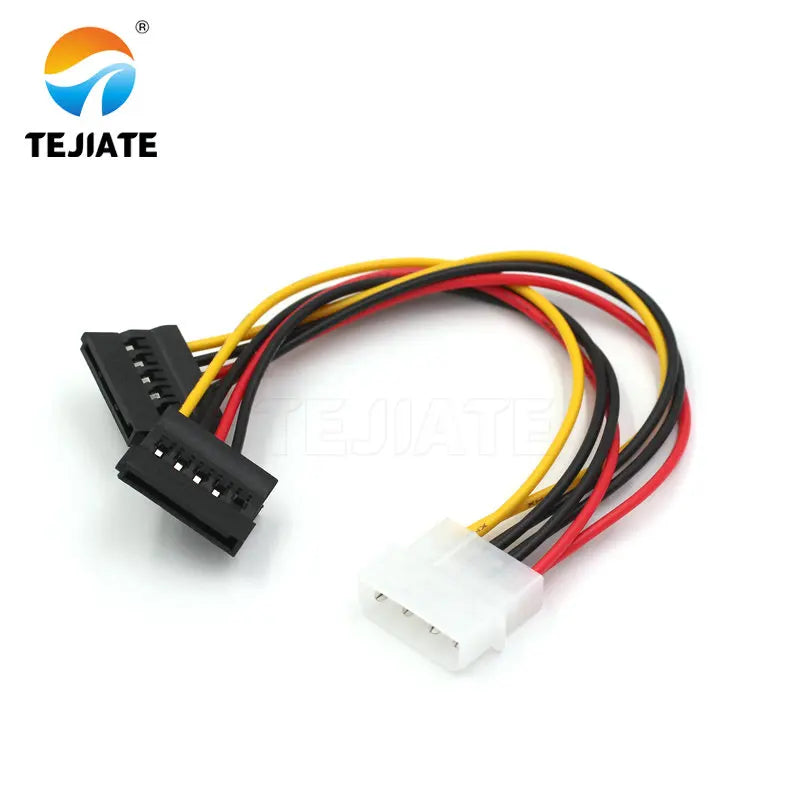 1PCS SATA-IDE Power Wire 1-to-2 Type 4P-4/6P Mainboard SSD Graphics card Connecting Line