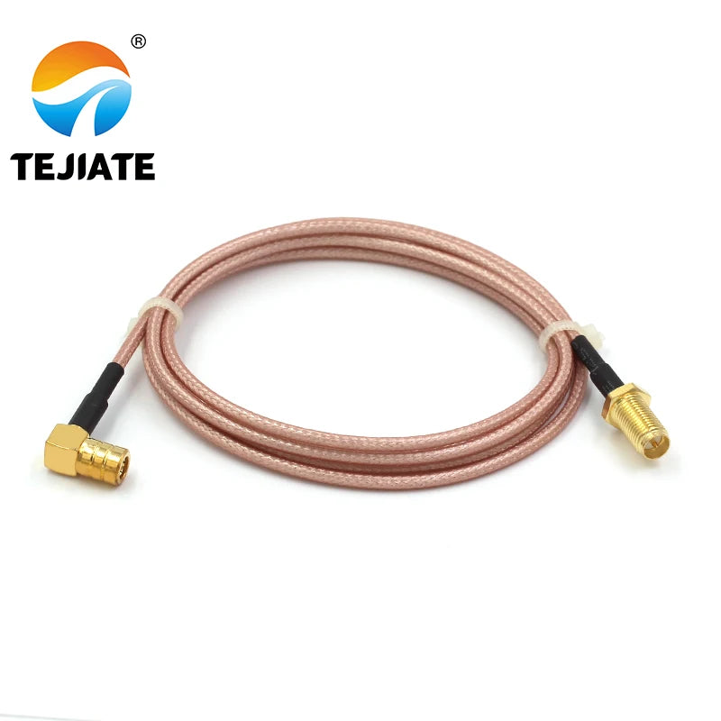 1PCS TEJIATE Adapter Cable SMB To RPSMA Type SMB-KW Convert RPSMA-KY 8-90CM 1M 1.5M 2M Length Connector RG316 Wire