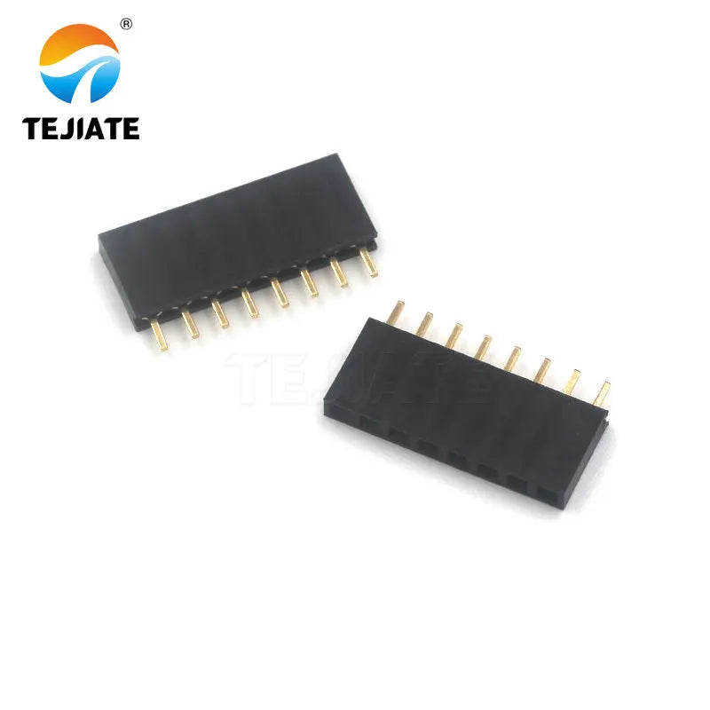 Single Row Female Header Row Female Base Pin Socket 1*2/3/4/5/6/7/8/10/12/16/20/40P Spacing 2.54MM Straight/Bent Pin